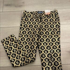 Old Navy Black and Gold pants